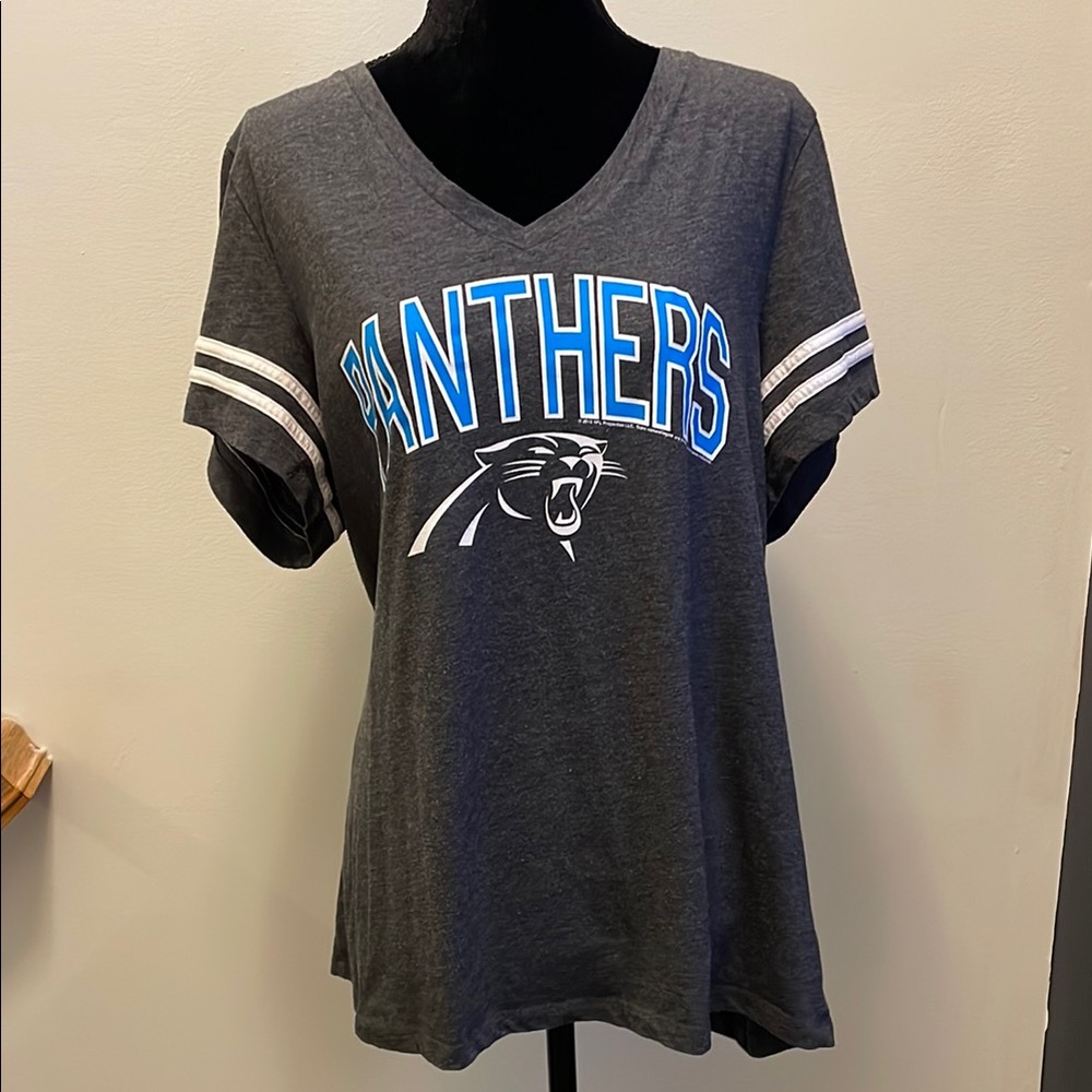 Gray Carolina Panthers Football Graphic T-Shirt